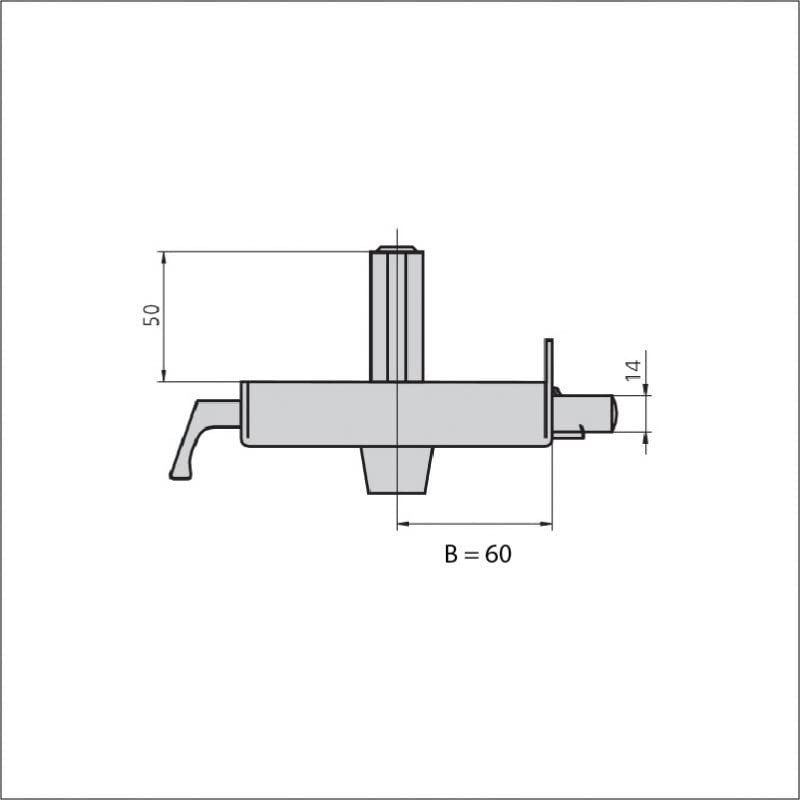 Cerradura CVL 1125AR10D/1. Derecha. Esmalte.