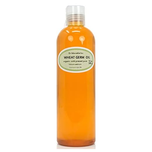 Wheat Germ Oil Unrefined Cold Pressed Organic Pure by Dr.Adorable 12 Oz