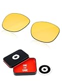 OWORK Lenti di ricambio in policarbonato da 1,8 mm per occhiali da sole Ray-Ban Meta Wayfarer RW4008, 53 mm, colore: giallo HD