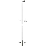  ALPINA Speiche Glatt, Ø 2,00mm, verzinkt, mit Messingnippel, vernickelt Verpackungseinheit: 100 Stück (Mindestbestellmenge) Preis per 100 Stück, 138mm lang