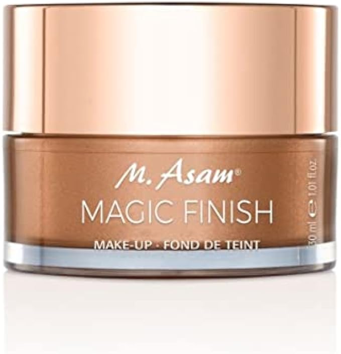 M. Asam Magic Finish Make-up Mousse – 4in1 Primer, Foundation, Concealer & Powder with buildable coverage, adapts to light & medium skin tones, leaves skin looking flawless, 1.01 Fl Oz