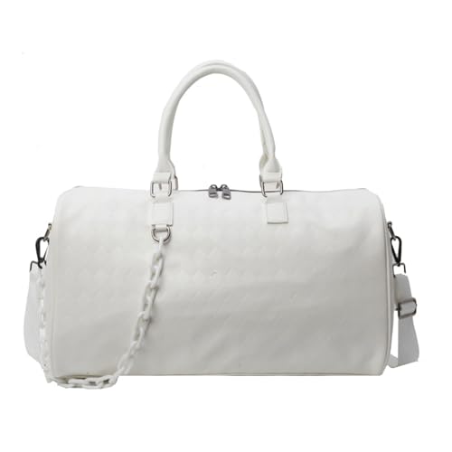 Gym Bag Large Capacity Travel Fashionable Fitness PU Leather Overnight Weekends Hospital For Daily Travel For Women And Men O