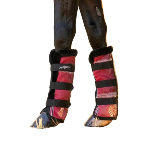 Image of Kensington Protective Products Horse Fly Boots - Fleece Trimmed - Stay-Up Technology - Protection from Insect Bites and UV Rays - Sold in Pairs (2 Boots)