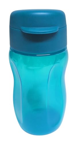 Tupperware to Go Eco Easy Flip Top Borraccia per bambini, 310 ml, EcoEasy con manico (blu acqua)