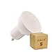 Pack 5 LED Lampe GU10 S11 120º 6W (entspricht einer Halogenlampe 50W) Warmes Weiß 3000K