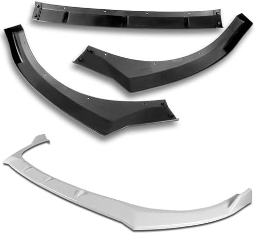 3 Pieces Front Bumper Lip Spoiler Splitter Side Body Kit Trim Protection Compatible with 2021-2023 Hyundai Elantra (Painted White)