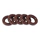 HEROFFIX Universelle Öldichtung TC Doppellippe mit Stahlfeder Dichtungsring Rotierende Wellendichtung 15x25x5mm Hochdruck FKM Gummi Braun 5 Stück