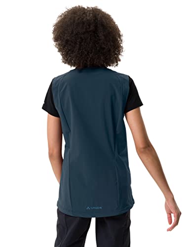 VAUDE Women's Yaras Vest, Damen Weste für den Radsport, dark sea uni, 46
