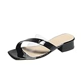 Genérico Zapatos Mujer Verano Comodos casuales huecas Zapatos Sandalias 𝗕rasileras Mujer (Black, 39)