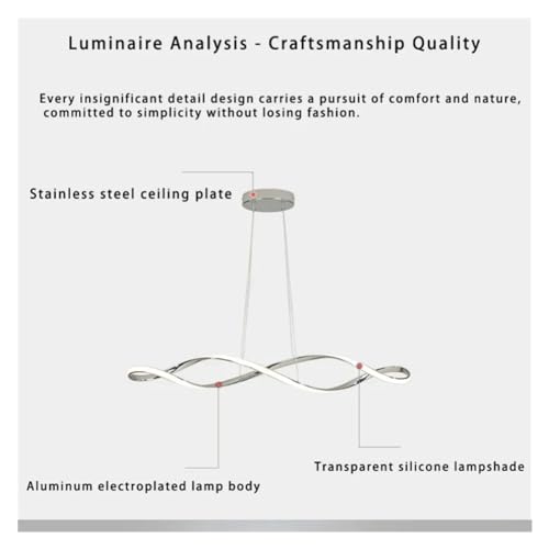 Lampe suspendue LED moderne pour travail à la maison et loft - 7