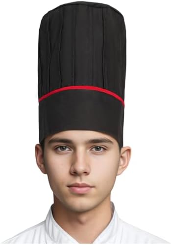 Hyzrz Tall Chef Hat Adult Adjustable Elastic Baker BBQ Grill Kitc...