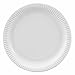 Papstar piatti/piatto monouso bianco, rotondo (50 pezzi) in 100% frischfaserka rton, diametro 29 cm, alimentare, certificato FSC, # 11740