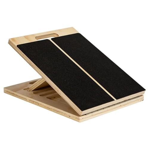 Tabla inclinada de madera para ejercicio y estiramiento miniatura 1