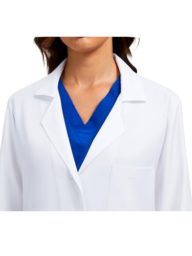 COZYFIT Lab Coat for Woman 3 Pocket, Long Sleeve Medical Coat, Relaxed Fit4