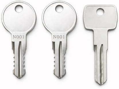 2-Pack N240 Replacement Keys Compatible with Thule Roof Racks, Cargo Boxes and Carriers, Pre-Cut to Key Codes N001R–N250R, with 1 Removal Key D1251
