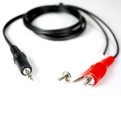 Image of AV Link 3.5mm Stereo Jack - 2x Male RCA Phono 1.2m