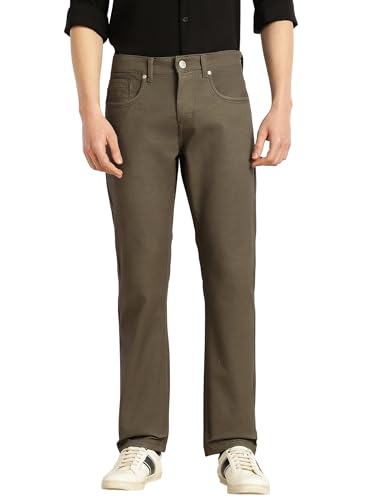 Image of Thomas Scott Men's Cricket Club Collection Mid-Rise Straight Fit Stretchable Jeans | 5-Pocket | No-Fade Denim