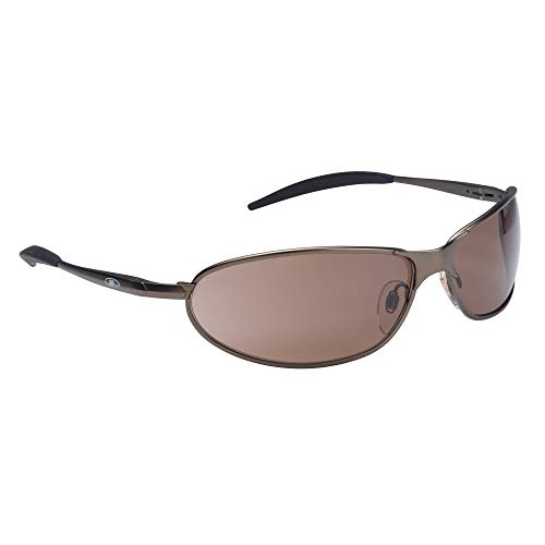 3M Safety Glasses, Metaliks, ANSI Z87, Anti-Fog, Bronze Lens, Bronze Metal Frame, Adjustable Bridge