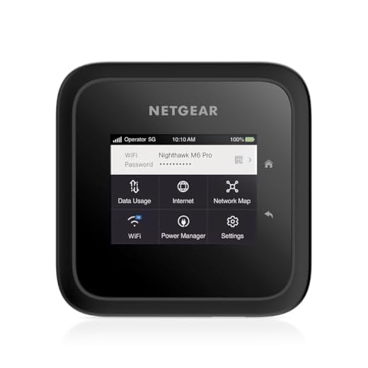 NETGEAR Nighthawk M6 Pro Mobile Hotspot 5G mmWave, 8Gbps, Unlocked, Telstra, Optus, Vodafone, International Roaming 125 Countries, WiFi 6E, Portable Device for Travel, Modem Wireless Router (MR6550)