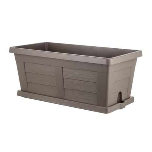 Bama Spa Fioriera Eff.Legno 40Cm Cappuc+Sottovas