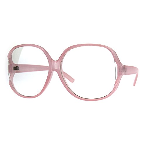 Womens Oversize Exposed Lens Butterfly Granny Plastic Eyeglasses