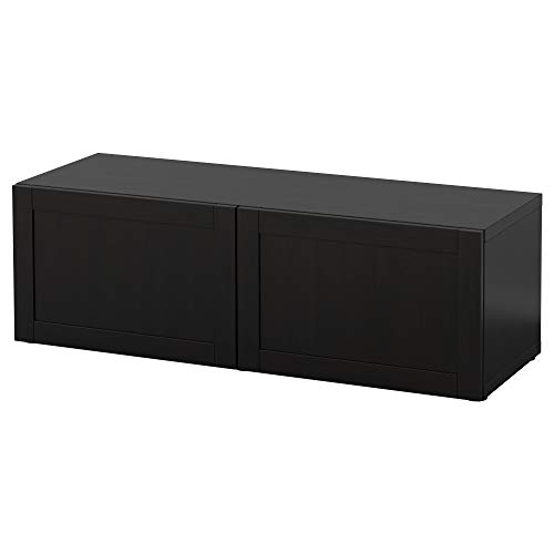 Étagère avec portes ProTuning BESTÅ Hanviken noir-marron chic - 2