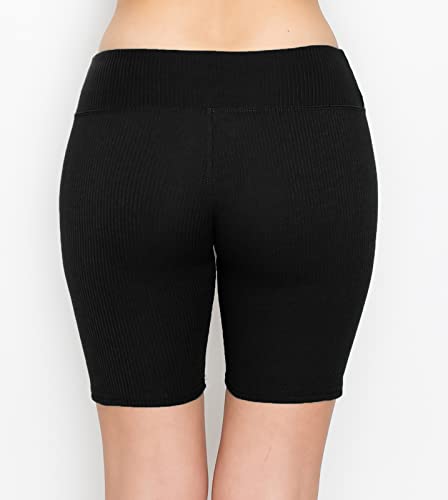 Image of ALWAYS Faux Leather Shorts - High Waist Active Stretch Yoga Short Pants for Women