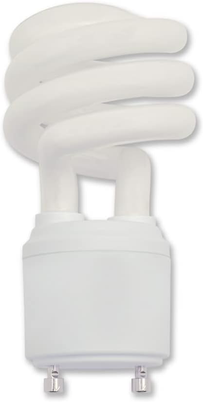 lumenivo CFL GU24 13 Watt 120V Bulb Replacement for Feit BPESL13T/GU24/2, BPESL13T/GU24 Soft White - Spiral Mini Twist CFL - for Ceiling Fans, Chandeliers, Table Lamps, Wall Sconces - 2 Pack