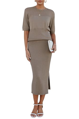 Ensemble 2 pièces doux femme haut crochet jupe midi Arach&Cloz