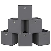 Set Di 3 Scatole Pieghevoli SONGMICS 40x30x25 Cm - Grigio, Con Coperchio E Portaetichette, Per Organizzazione - Foto 12