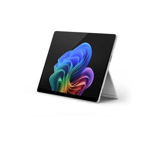 Microsoft Surface Pro (Cargador no Incluido) | Copilot+ PC | Pantalla táctil OLED de 13 | Snapdragon X Elite | 16GB RAM | SSD 512GB | Último Modelo, 11ª edición | 5G | Platino