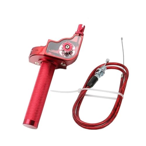 Poignées d'accélérateur 22mm en aluminium pour guidon de moto et scooter avec vis M10