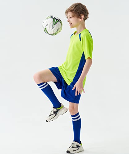 Image of M2C Kids Soccer Uniform Athletic Jersey Shorts Socks Set