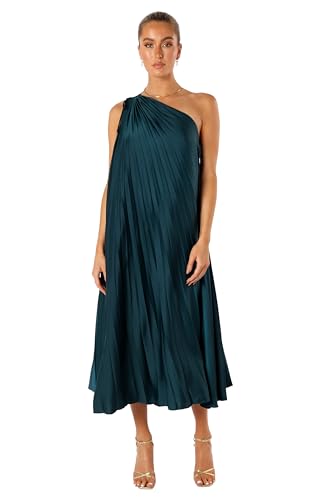Petal & Pup Selena One Shoulder Midi Dress