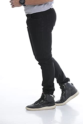 Kit 02 Calças Sarja Jeans Masculina Skinny + Lycra Ofertas 40