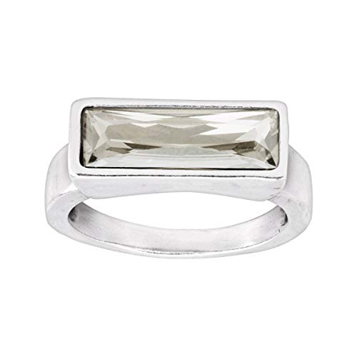 Silpada  Soirée Not Sorry  White Crystal Ring in Sterling Silver, Size 7, Size 7