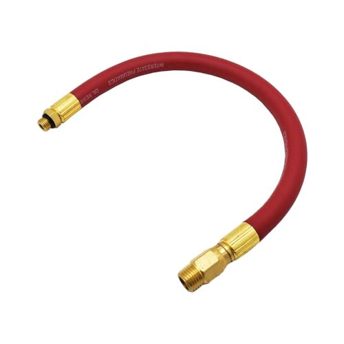Interstate Pneumatics TW100 12 Inch Red Hose Whip for Inflator