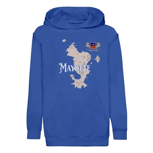 Hoodie Mayotte 976 premium pour enfant au motif de carte rare