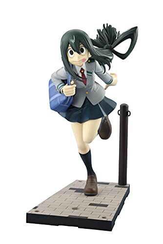 Bell Fine My Hero Academia: Konekore: Tsuyu Asui (Uniform Version) 1:8 Scale PVC Figure, Multicolor