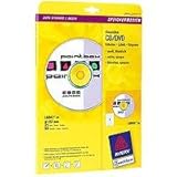  Avery Zweckform, L6043A-25, 25 Blatt, CD/DVD-Etiketten