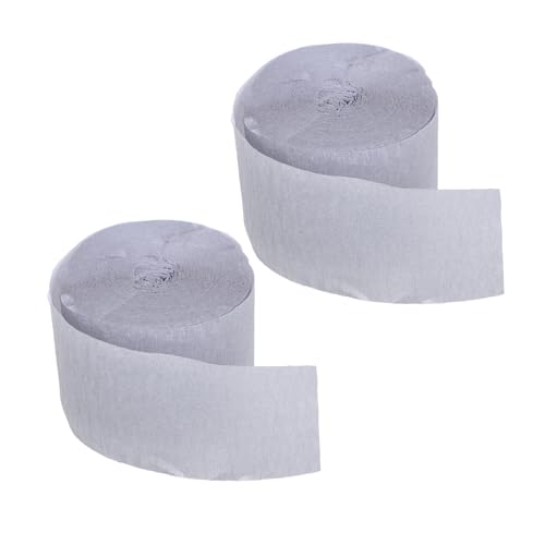 KALLORY 25m Long Birthday Party Streamers DIY Crepe Paper Streamers Versatile Party Decorations for Wedding Birthday Shower and More