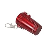 COLLBATH Cendrier de Poche Portable avec Couvercle Étanche Cendrier Cylindrique Métal Co...