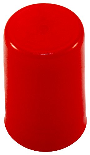Image of Caplugs SC-216-T SC Series - Plastic Sleeve Cap for Tube Ends, 400 Pack, Red LD-PE, 0.375 inch W x 0.46 inch L Threaded and Non-Threaded Tubing, Rods, Masking, Painting, Plating, Grit-blasting (Z216TQ1)