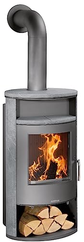 Preisvergleich Produktbild Justus Kaminofen Island Aqua gussgrau Speckstein