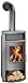 Produktbild Justus Kaminofen Island Aqua gussgrau Speckstein