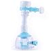 Mixer Tap Modenny Kitchen Tools The Tap Water Hippo Water Spill Control Valve Control Spray Hose Can Rotate 360 Degree Bend At Random (Color : Short blue)