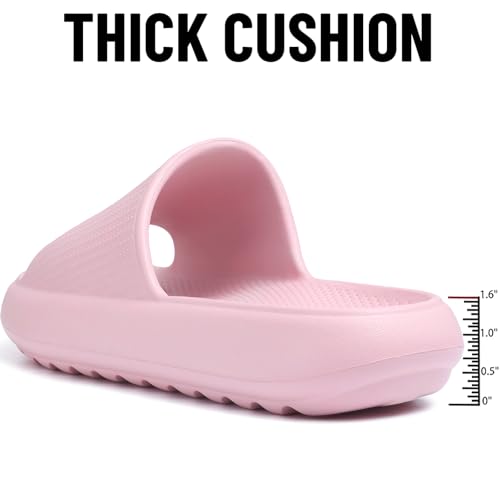 Image of Comwarm Cloud Slide Sandals for Women Men Ultra Comfort Recovery Pillow Slippers Soft Summer Beach Shoes with Low Arch Support
