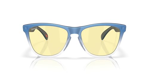 Oakley Oo9013 Frogskins, Gafas Unisex Adulto, Cian Mate/Azul/Cambio de Color/Prizm Gaming, 55 mm
