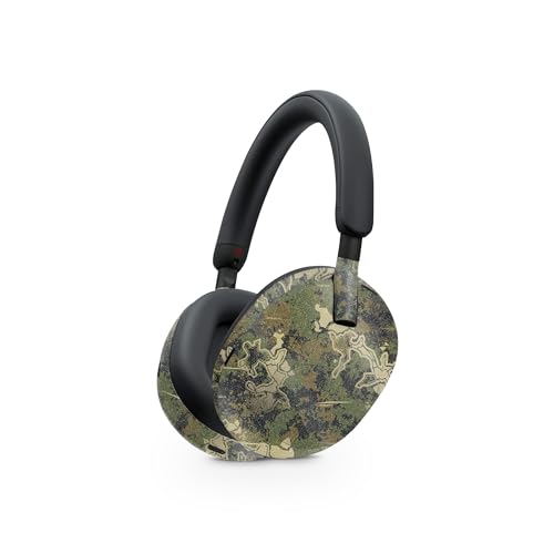 Image of MightySkins Glossy Glitter Skin Compatible with Sony WH-1000XM5 Headphones - Viper Woodland | Protective, Durable High-Gloss Glitter Finish | Easy to Apply