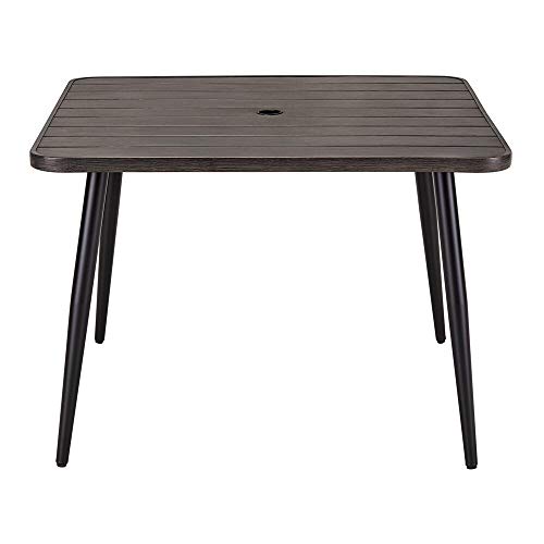 StyleWell Mix and Match 42 in. Faux Wood Outdoor Dining Table